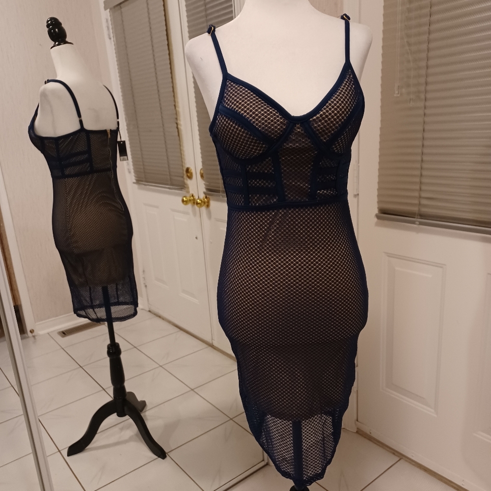 2/$50 Blue Lace Dress - Size Medium